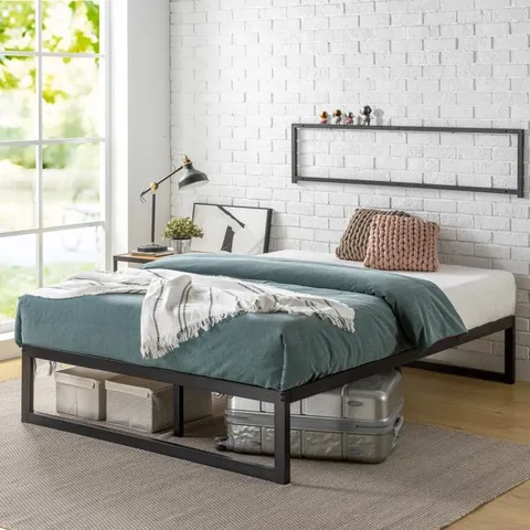 BOXED DESOTO STEEL BEDFRAME // SIZE & COLOUR UNSPECIFIED (1BOX)