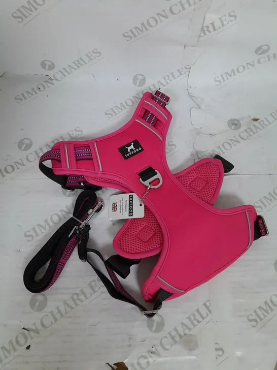 TUFFDOG EASY FIT DOG HARNESS IN HOT PINK SIZE L