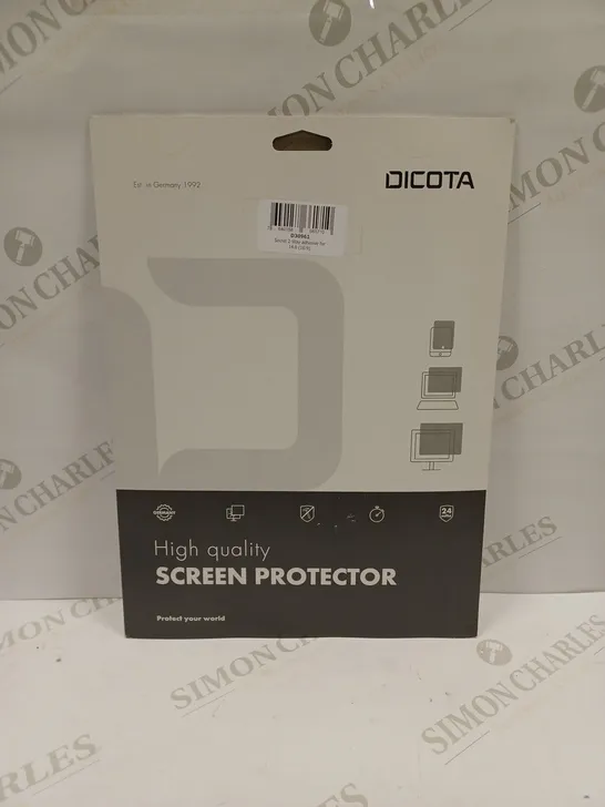 BOX OF 5 DICOTA SECRET 2-WAY ADHESIVE SCREEN PROTECTORS - 16:9