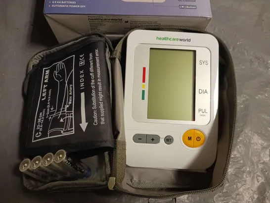 BOXED HEALTHCARE WORLD DBP-1314 FULLY AUTOMATIC BLOOD PRESSURE MONITOR