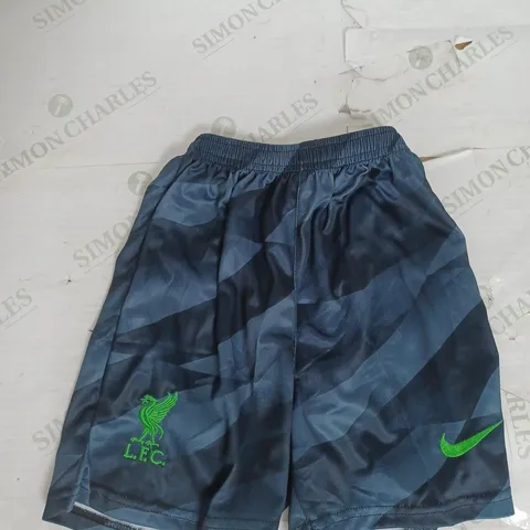 LIVERPOOL FC SHORTS IN NAVY CHILDS SIZE 20