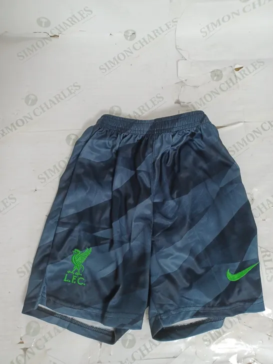 LIVERPOOL FC SHORTS IN NAVY CHILDS SIZE 20