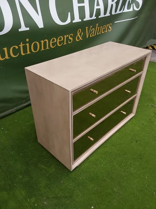 DESIGNER 3-DRAWER CHEST OF DRAWERS 