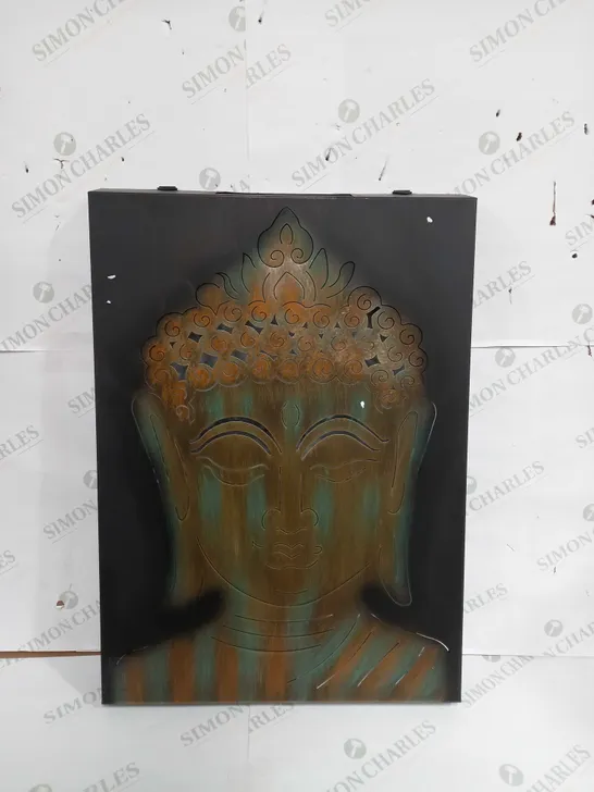 INNOVATORS SOLAR LED PEACEFUL BUDDHA WALL DECOR