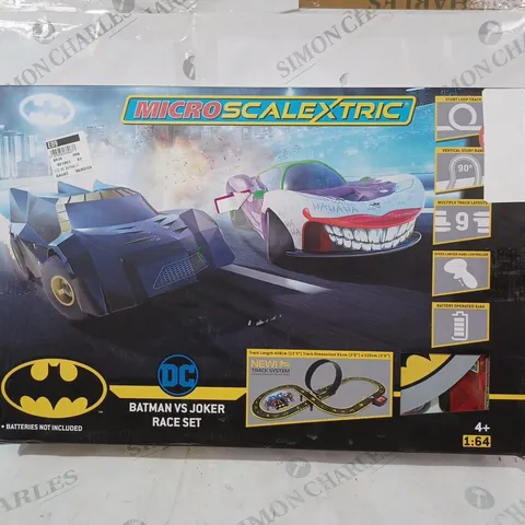 BOXED MICRO SCALEXTRIC DC BATMAN VS JOKER RACE SET