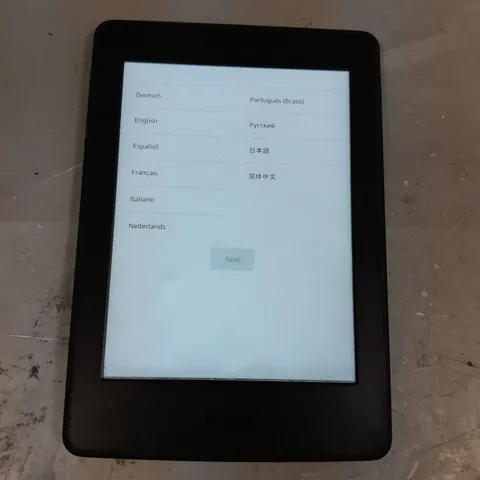 AMAZON KINDLE PAPERWHITE E-READER 