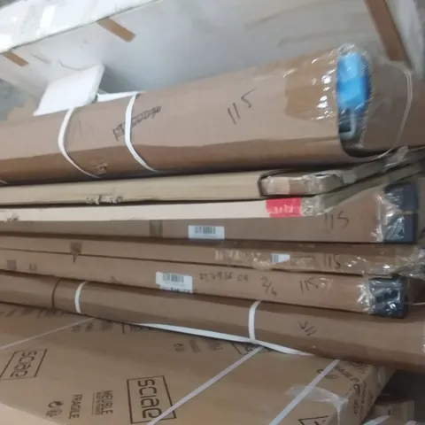 7 BOXES OF ASSORTED FURNITURE PARTS