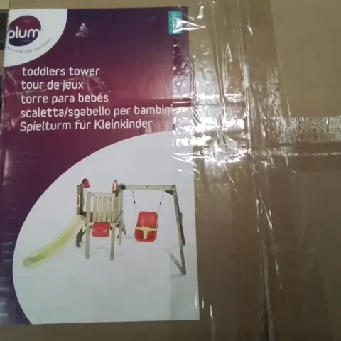 THREE BOXES OF PLUM TODDLERS TOWER ACCESSORIES/PARTS