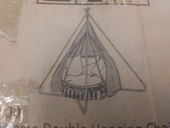 BOXED MACRAME DOUBLE HANGING CHAIR FRAME (ONLY BOX 2 OF 2)