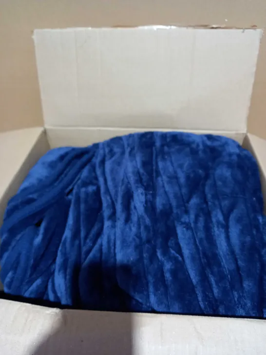 COZEE HOME HEATED NAVY THROW