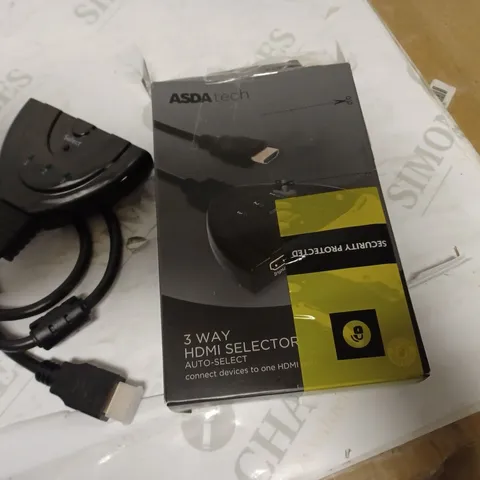 ASDA TECH 3 WAY HDMI SELECTOR