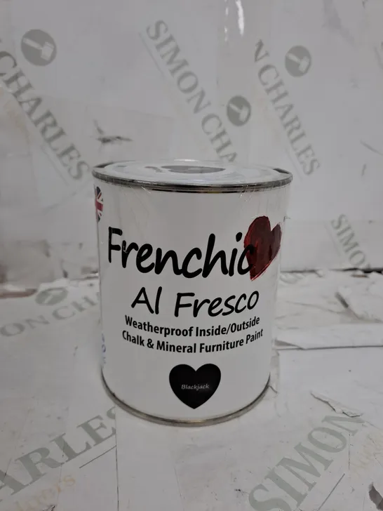 FRENCHIC AL FRESCO CHALK AND MINERAL FURNITURE PAINT 750 ML - BLACKJACK - COLLECTION ONLY