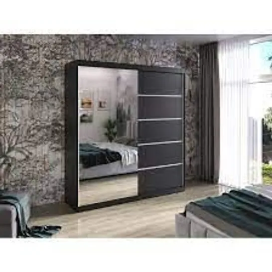 BOXED CERYN 2 DOOR SLIDING WARDROBE 