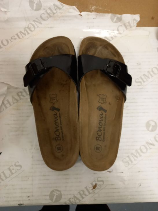 BONOVA TNERIFA OS SN BLACK SANDALS EU SIZE 39