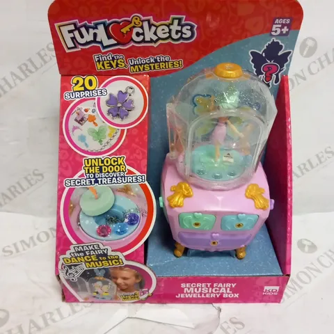 2 FUNLOCKETS SECRET FAIRY MUSICAL JEWELLERY BOX