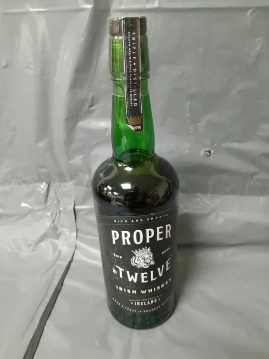 PROPER NO. TWELVE IRISH WHISKEY 70CL - COLLECTION ONLY  RRP £35