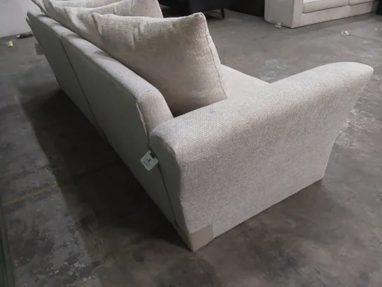 DURY CHUNKY WEAVE 4 SEATER SCATTER BACK SOFA - NATURAL 