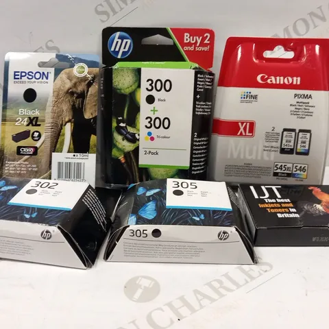 LARGE QUANTITY OF ASSORTED INK CARTRIDGES TO INCLUDE; CANON, HP, EPSON AND IJT