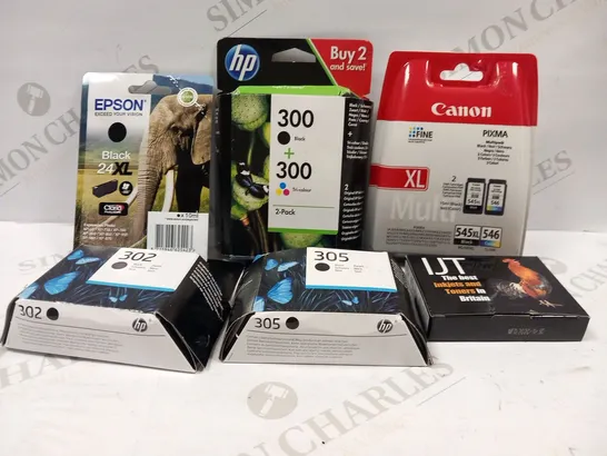 LARGE QUANTITY OF ASSORTED INK CARTRIDGES TO INCLUDE; CANON, HP, EPSON AND IJT