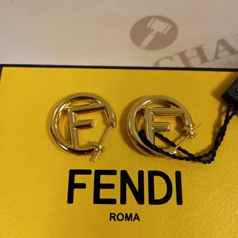 FENDI ROMA SOFT GOLD EARRINGS 