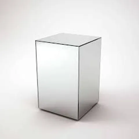 BOXED MONTE CARLO READY ASSEMBLED LAMP TABLE, MIRRORED