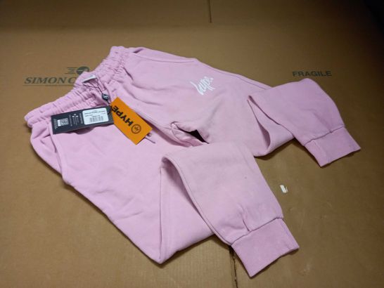 HYPE WASHED BABY PINK SCRIBBLE LOGO JOGGERS - 11-12 YRS