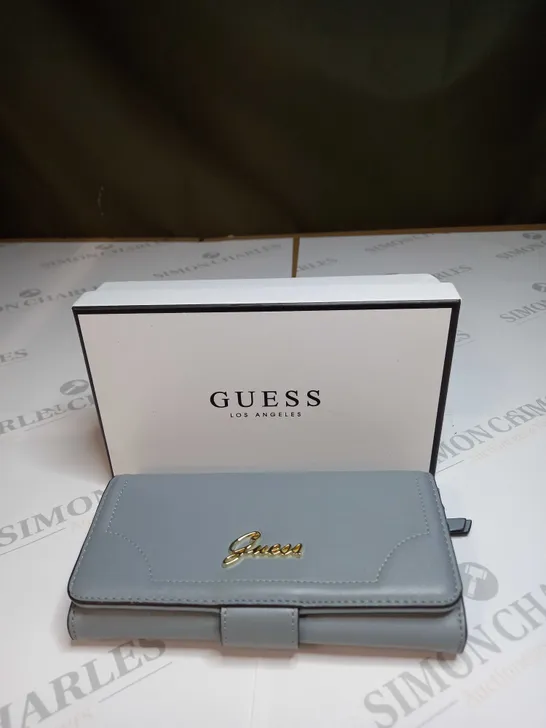 BOXED GUESS GREY LEATHER PURSE