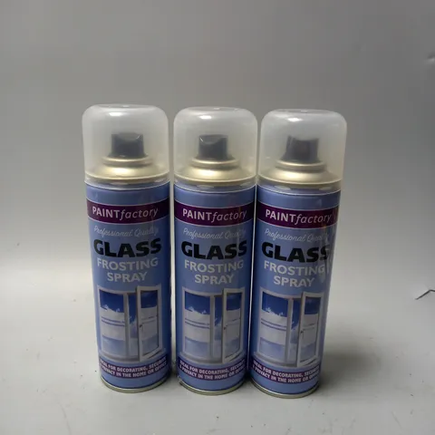 BOX OF APPROX 24 PAINT FACTORY GLASS FROSTING SPRAY