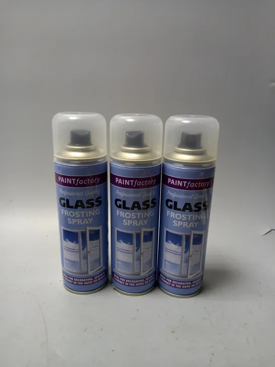 BOX OF APPROX 24 PAINT FACTORY GLASS FROSTING SPRAY