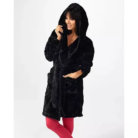 PRETTY YOU CLOUD ROBE- BLACK S/M