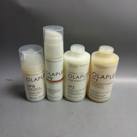 LOT OF 4 OLAPLEX HAIR CARE PRODUCTS TO IN SHAMPOO AND HAIR SERUM 