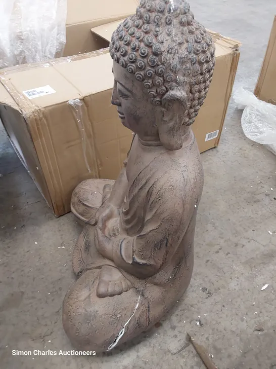 BOXED LARGE SITTING BUDHA FIGURE