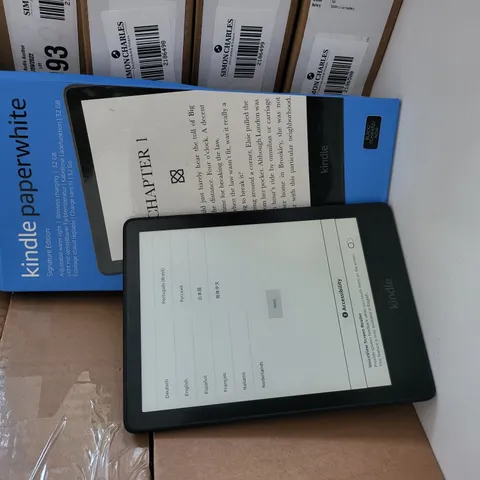 BOXED AMAZON KINDLE PAPERWHITE SIGNATURE EDITION 32GB - BLACK