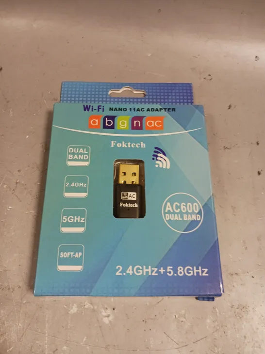 BOXED FOKTECH AC600 DUAL BAND ADAPTER 