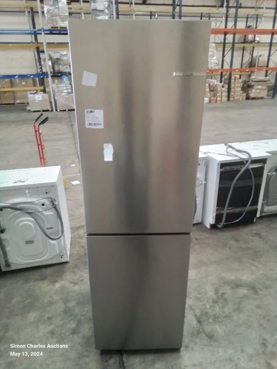 BOSH SERIES 2 FREESTANDING FRIDGE FREEZER IN SILVER 55CM WIDE × 183CM HIGH 