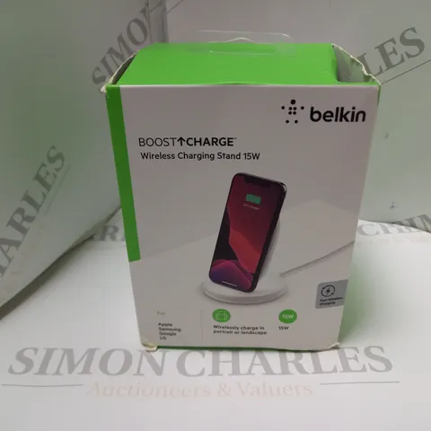 BOXED BELKIN BOOST CHARGE WIRELESS CHARGING STAND 15W