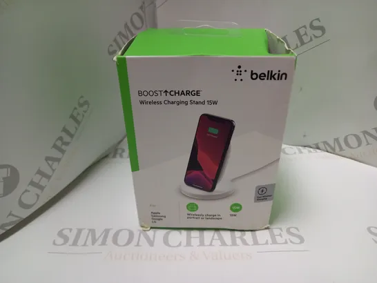 BOXED BELKIN BOOST CHARGE WIRELESS CHARGING STAND 15W