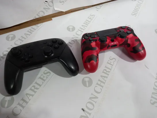 TWO CONTROLLERS: ONE FOR NINTENDO SWITCH ONE FOR PLAYSTATION