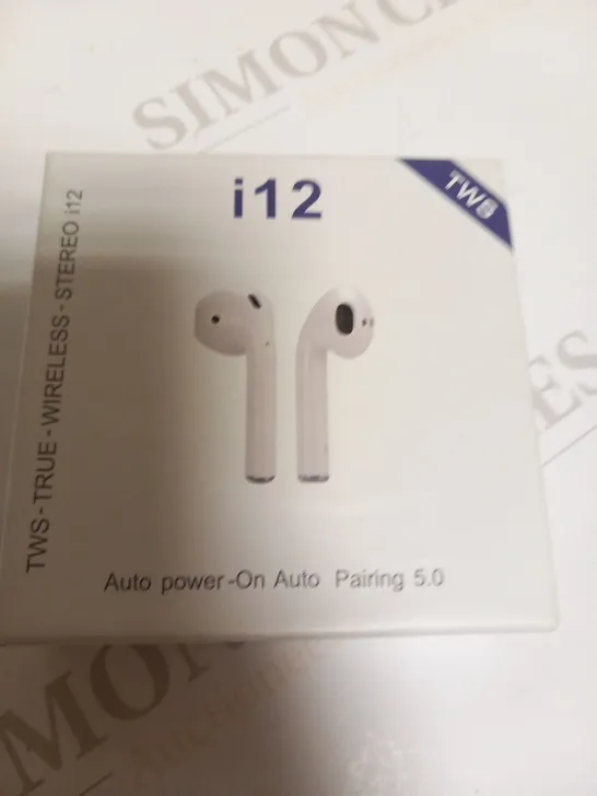 BOXED TWS I12 TRUE WIRELESS STEREO EAR BUDS