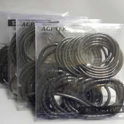 LOT OF 4 AGPTEK 10M CABLE SLEEVES