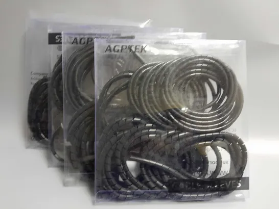 LOT OF 4 AGPTEK 10M CABLE SLEEVES