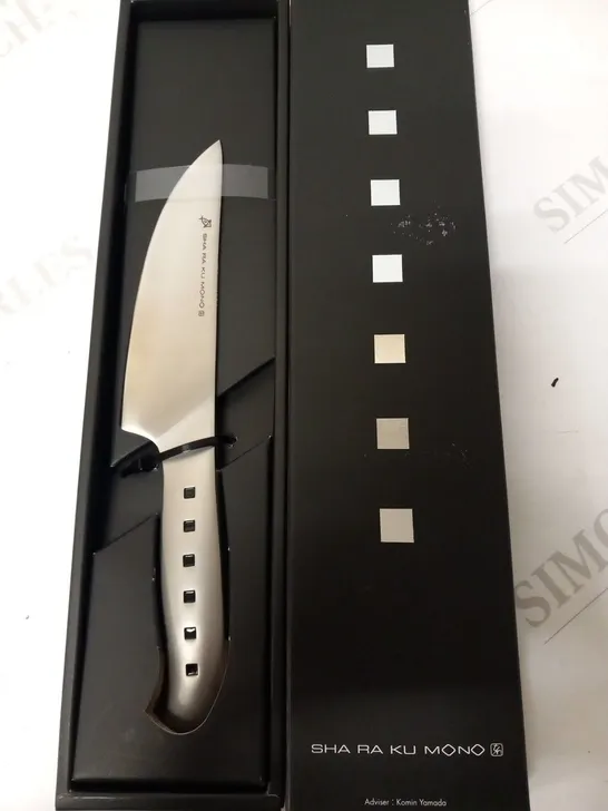 BOXED SHA RA KU MONO MOLYBDENUM VANADIUM STEEL 18-8 STAINESS STEEL FJ-03 13CM DEBA KNIFE