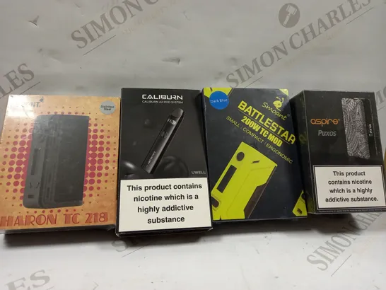 BOX OF ASSORTED ELECTRONIC CIGARETTES TO INCLUDE ASPIRE ETC