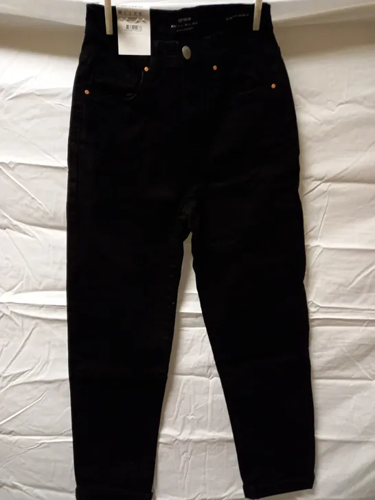 BOX OF APPROX 25 BRAND NEW COTTON:ON STRETCH MOM JEANS - BLACK SIZE AUS 6