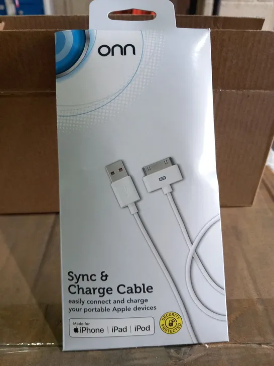 APPROXIMATELY 44 BOXES OF ONN SYNC AND CHARGE CABLES(6 PER BOX)