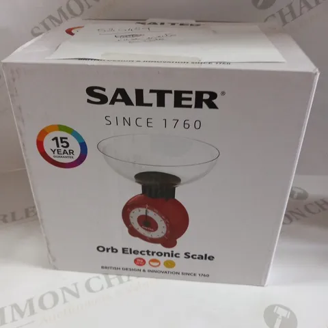 BOXED SALTER ORB ELECTRONIC SCALE