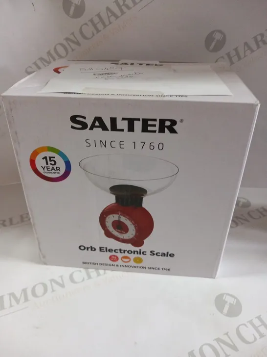 BOXED SALTER ORB ELECTRONIC SCALE