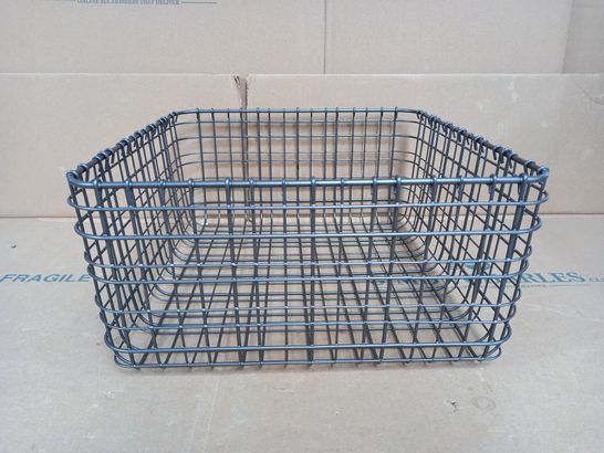 BOX OF 6 X WIRE MESH BASKETS IN "GRAPHITE" FINISH - 34XX31X16