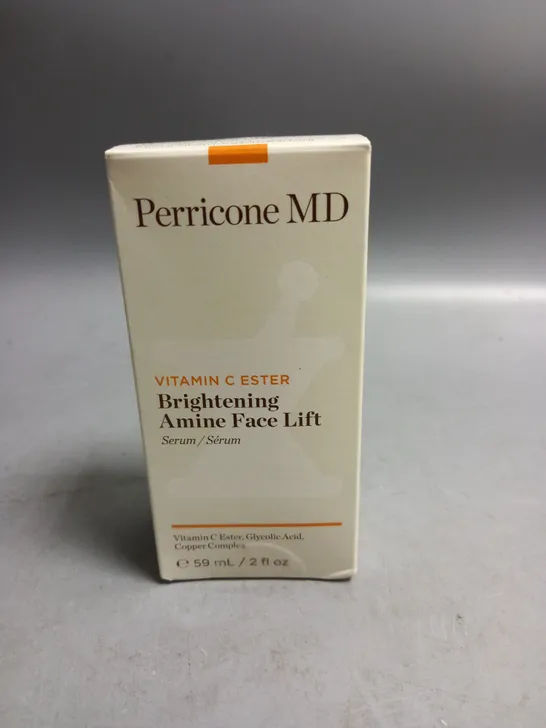 BOXED AND SEALED PERRICONE MD VITAMIN C ESTER BRIGHTENING AMINE FACE LIFT 59ML