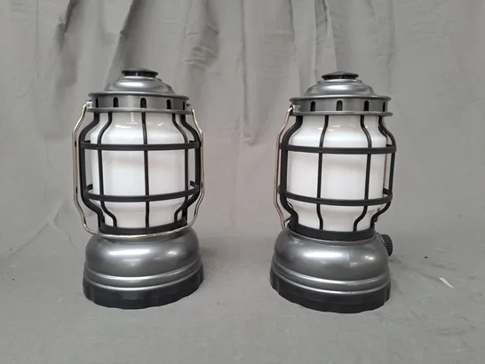 2X HANGING BATTERY LANTERNS 